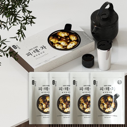 [더은은] 피테차 45g ×4팩 선물세트/국내산 혈당 당뇨차 건강차 돼지감자 선물용 4개입