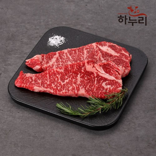 [하누리] 1++ 한우투뿔 1++ 구이용 채끝+채끝 500g