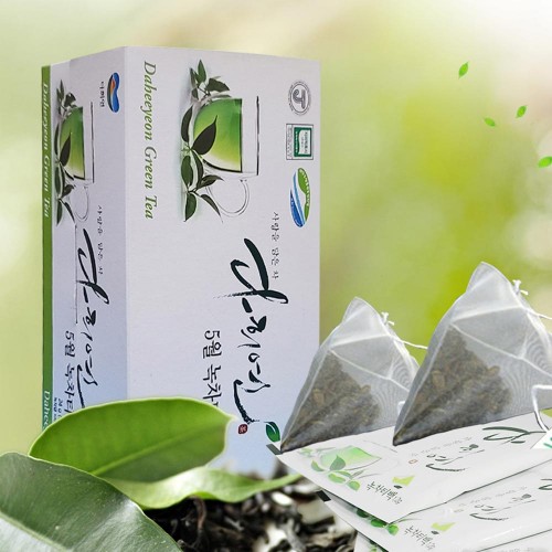 다희연 5월 녹차 티백 1.2g x 20포L 청정 제주 유기농 삼각 잎차 엽차