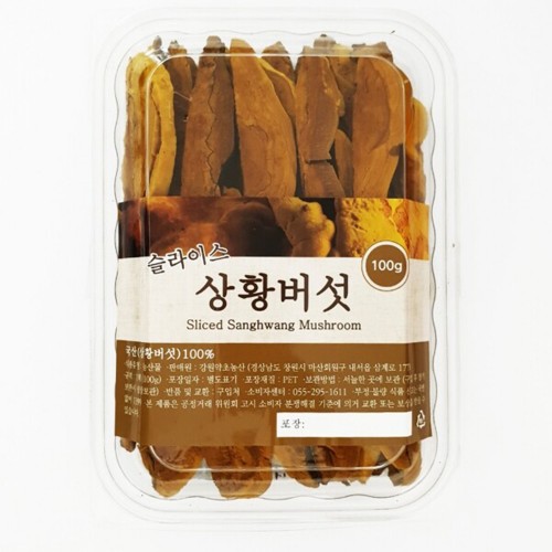 힐링앤팜 상황버섯(슬라이스) 100g