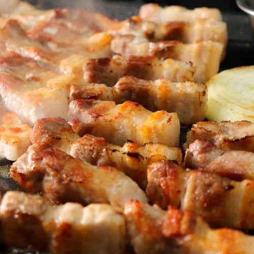 직구삼 슬라이스 돼지고기 1kg (구이용)(삼겹 500g x2팩)