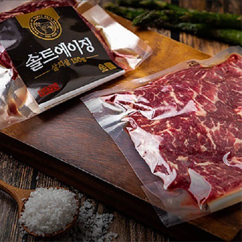 [미트스테이션] 솔트에이징 초이스 등급 이상 소고기 숙성육 살치살150g