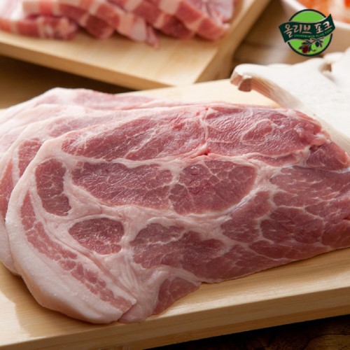 [올리브포크] 한돈 목살 한근세트 600g
