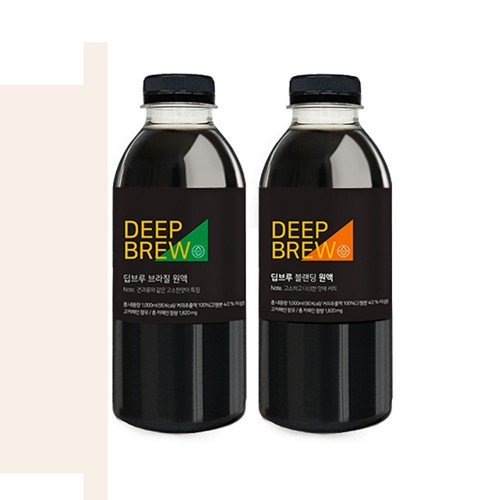 [깊은 풍미와 깔끔한 맛] 딥브루 프리미엄 수제커피 500ml (브라질 블랜딩 택1)