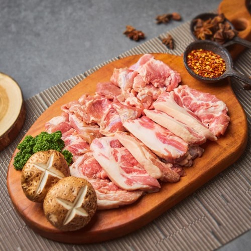 [동네쩜빵] 국내산 뒷고기 한돈 특수부위 모듬뒷고기 450g(뽈항정살 150g , 관자살 100g, 설하살 100g, 꽃살 100g)