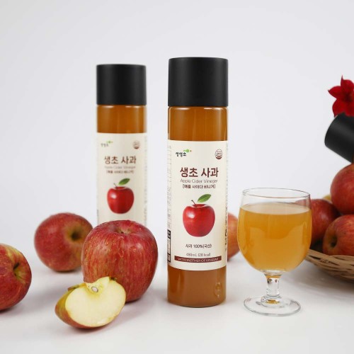 생생초 생초 사과 애플사이다비니거 480ml X 7병 + 생초 파인애플(파인애플 비니거) 480ml X 4병 총 11병