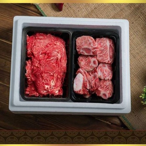 넘버원한우 1+등급 갈비찜 600g + 불고기 400g 선물세트
