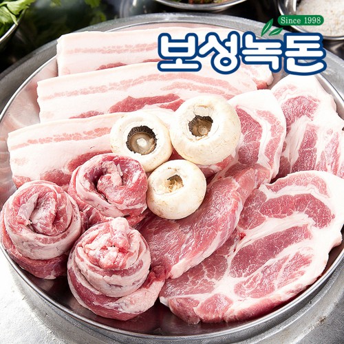 [보성녹돈] 프리미엄 한돈 한판세트 2호 1.2kg (삼 목 항 갈)