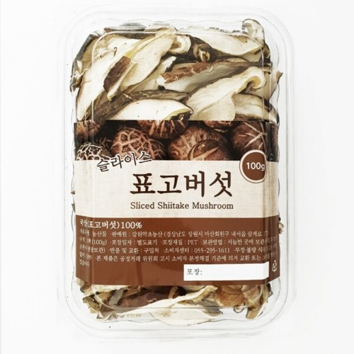 힐링앤팜 표고버섯(슬라이스) 100g