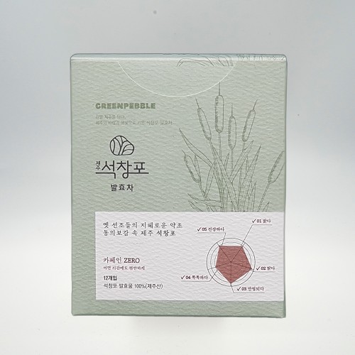 제주석창포 발효차 티백 박스 12개입