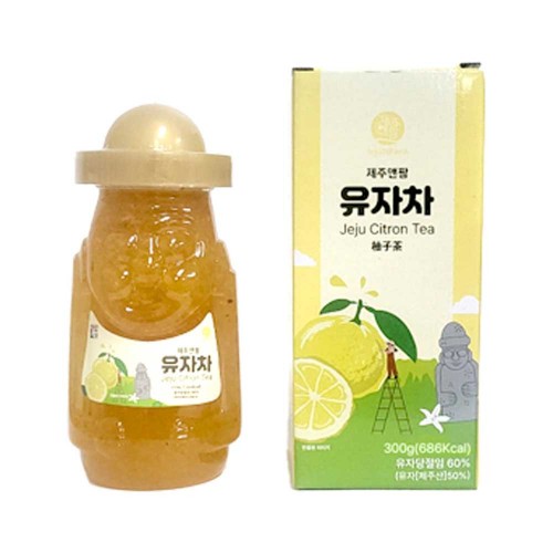 제주자연 꿀 유자차 300g*3ea