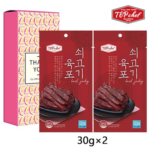 탑셰프 쇠고기육포30g 2P