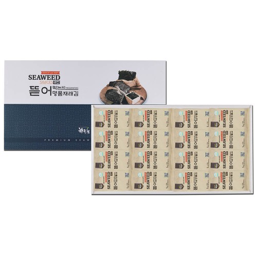 [해울림] 명품 곱창돌김 선물세트 특 1호(곱창돌도시락 김 5g x 32봉)