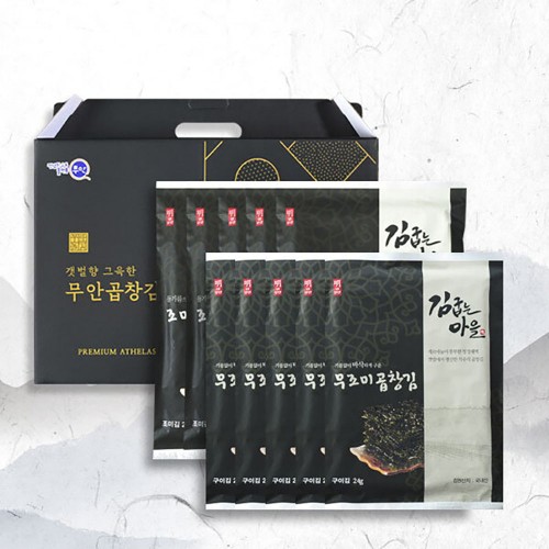 브라이트데이 김굽는마을 곱창김 선물세트(무조미곱창김 24g x 5봉 + 조미곱창김 27g x 5봉) dp_gm_012