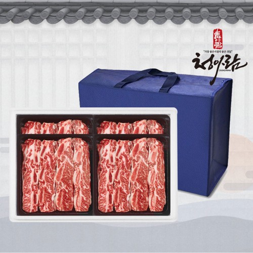 [청아람]프리미엄 하이마블 LA꽃갈비 4.0kg/초이스,678번 사용/스킨수축포장