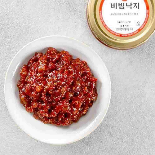 미왕젓갈백화점 정성을 다하는 반찬 잘게 썰어 국내제조 비빔 낙지젓 250g(아이스박스 포장)