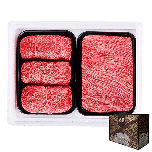 무항생제인증 1+등급 프리미엄 한우 정육선물세트 800g (냉동)