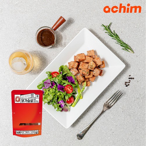 바로드숑 닭가슴살 큐브 청양고추 100g x 10팩