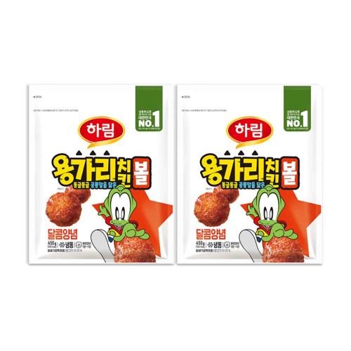 하림 용가리 치킨볼 달콤양념 450g 2개