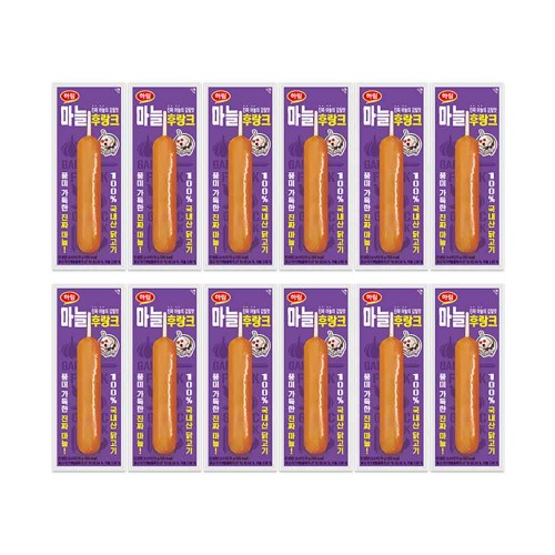 하림 매콤후랑크 70g 6개 + 마늘후랑크 70g 6개