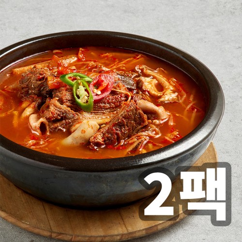 삼원가든 육개장갈비탕 1.2kg*2팩