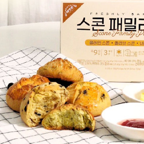 느린방앗간 제빵소 스콘시리즈 80g*9개