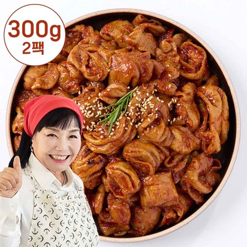 [숙이네] 매콤함과 고소한 풍미를 더한 양념알곱창 300gx2팩