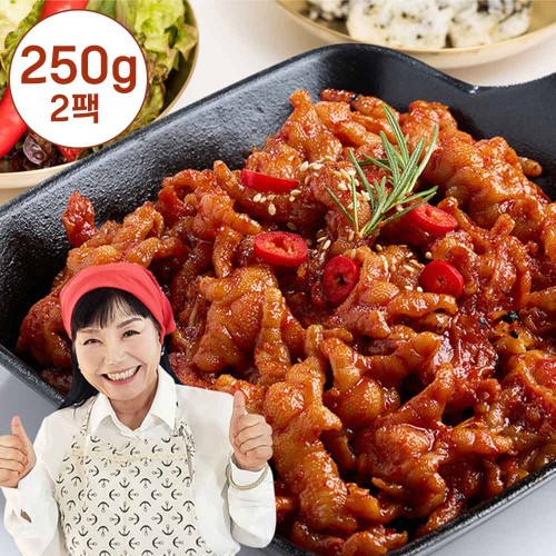 [숙이네] 매콤,달콤,짭짤 쫄깃한 무뼈 양념닭발 250gx2팩