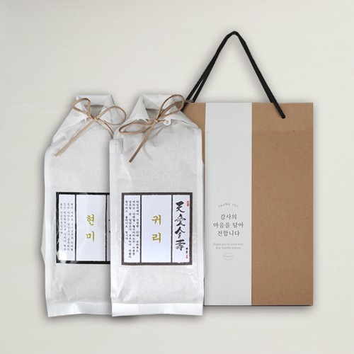 [브라이트데이] THE 그레인 선물세트 6호 dp_td_006 (현미 1.2kg  귀리 1.2kg)