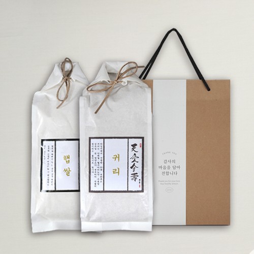 [브라이트데이] THE 그레인 선물세트 5호 dp_td_005 (햅쌀 1.2kg  귀리 1.2kg)