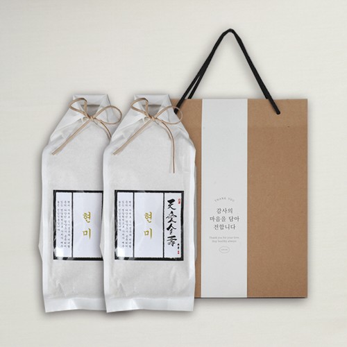 [브라이트데이] THE 그레인 선물세트 2호 dp_td_002 (현미 1.2kg x 2ea)