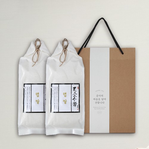 [브라이트데이] THE 그레인 선물세트 1호 dp_td_001 (햅쌀 1.2kg x 2ea)