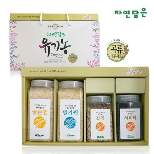 푸른들판 프리미엄 유기농 곡물 4종세트 (900g*2종+500g*2종)