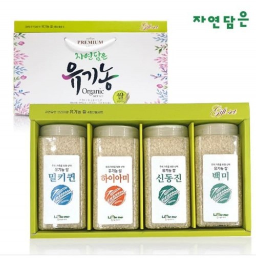 푸른들판 프리미엄 유기농쌀 4종세트 (900g * 4종)