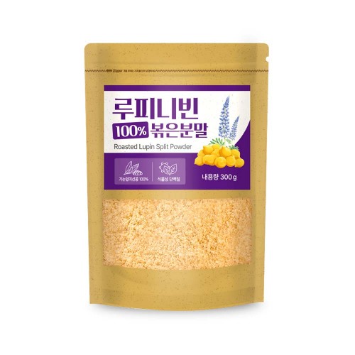 루피니빈 콩 볶은분말 100% 식물성 단백질 루핀분말 300g*1개