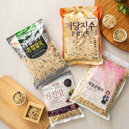 혈당관리 다이어트 식단을 위한 특허받은 저당지수 혼합잡곡(국산100%) 혼합잡곡 2kg