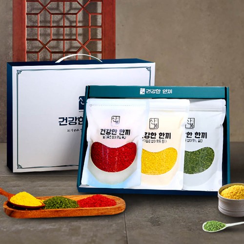 건강한 한끼 컬러쌀 세트/홍국쌀500g 강황쌀500g 클로렐라쌀500g