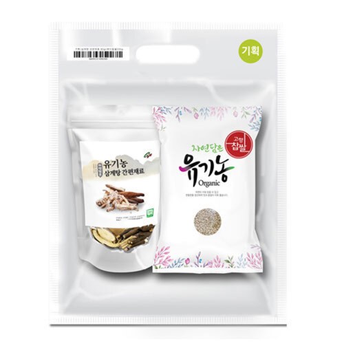[PD_푸른들판] 유기농 삼계탕 간편재료 (330g x 3봉) 찹쌀/황기/엄나무/오가피/헛개나무