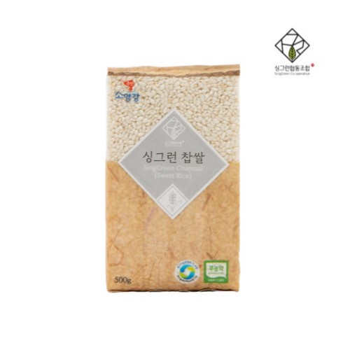 싱그런협동조합 무농약 진공쌀 찹쌀 500g SH-KC-003
