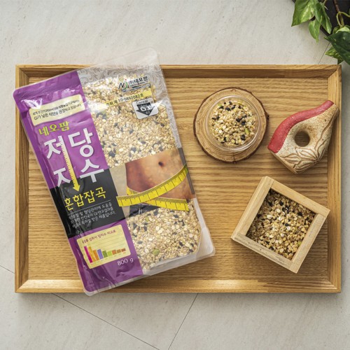 혈당관리 다이어트 식단을 위한 특허받은 저당지수 혼합잡곡(국산100%) 거친맛 800g