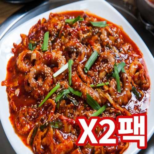 식객만찬 매콤,쫄깃,통통 낙지볶음 300gx2팩