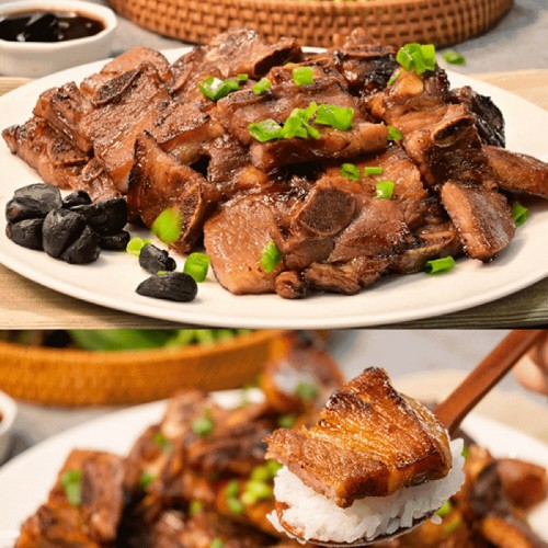 식객만찬 100% 한돈 포천식 흑마늘 돼지갈비 600g