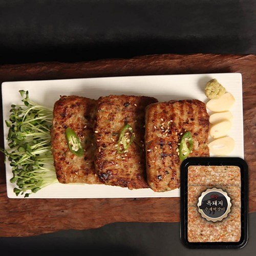 제주흑돼지 수제떡갈비 900g(6팩)