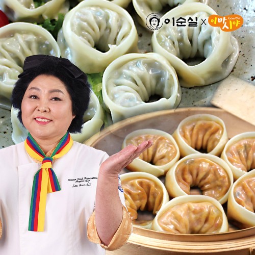 이순실의 평양만두 수제 1세트 (고기손만두800g+김치손만두800g) 총54개