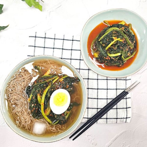영심푸드 전라도식 열무물김치 3kg+물냉면2인분 세트 국내산