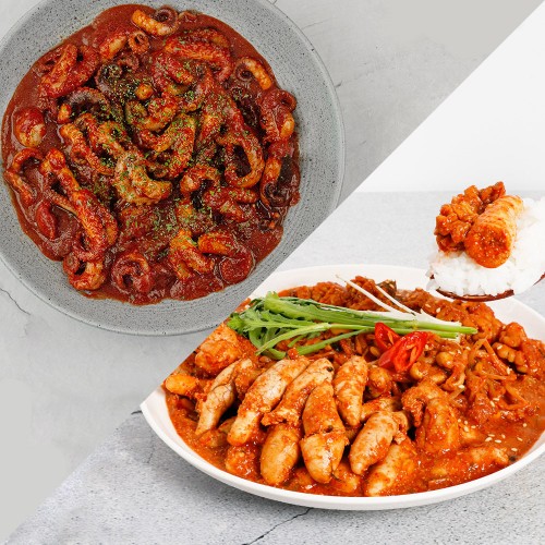 미각기행 목동 곤이알찜 550g x 2팩 + 미각기행 목동쭈꾸미 레드 300g x 2팩 세트