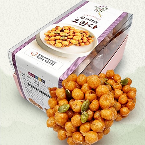 건강담아 황기 먹은 수제 오란다 120g (6개입) 알룰로스첨가 국내산조청 자연발효 전통과자