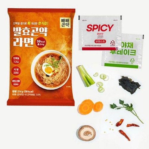 빼빼곤약 발효곤약라면 12개