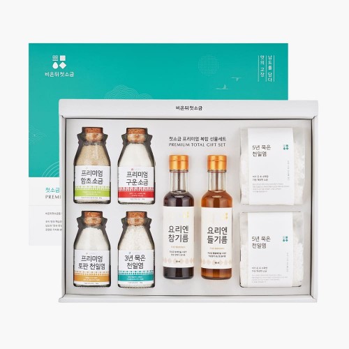 첫소금 프리미엄 복합 선물세트 2호(참+들)