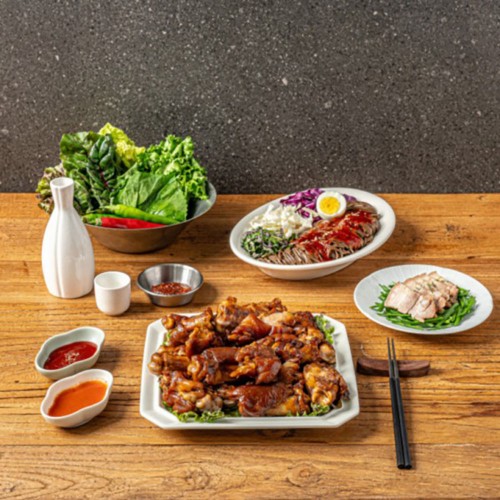 족발 막국수 세트/탱글한 식감,쫀득한 미니족발로 든든하게!